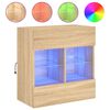vidaXL TV n&aacute;stenn&aacute; skrinka s LED svetlami dub sonoma 58,5x30x60,5 cm