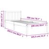 vidaXL Posteľ bez matraca voskovo hned&aacute; 100x200 cm mas&iacute;vna borovica