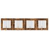 vidaXL Br&aacute;na pre psov so stojanmi 4 pcs Dymov&yacute; dub 60 x 60 cm
