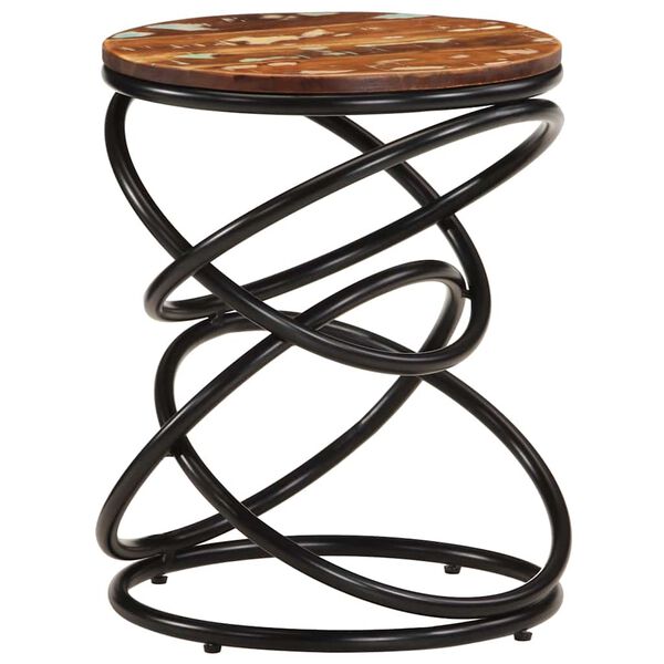 vidaXL Koncový stolík 40x40x52 cm masívne recyklované drevo