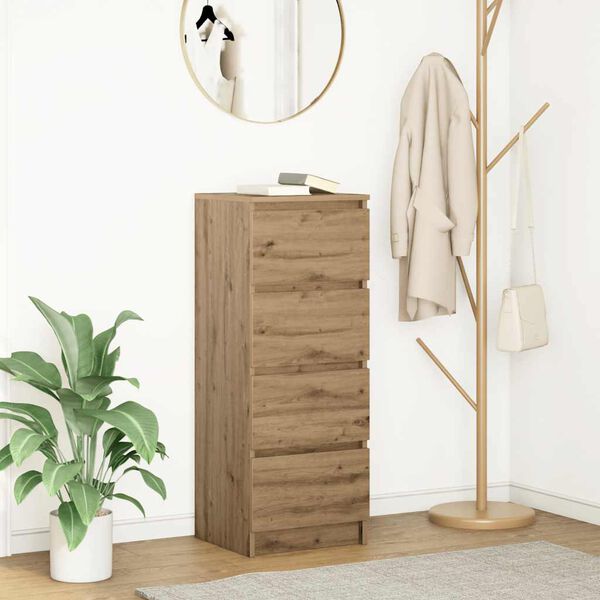 vidaXL Komoda dub artisan 37,5x35x99 cm spracované drevo