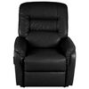 vidaXL Skl&aacute;pacie TV kreslo, čierne, umel&aacute; koža