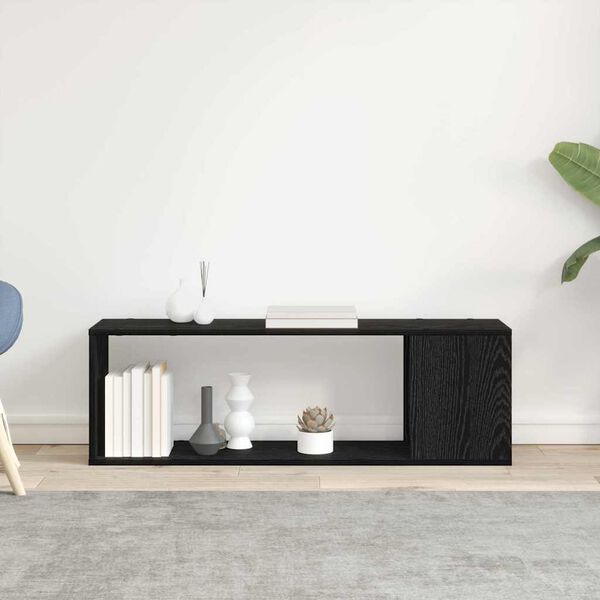 vidaXL Zostava TV skriniek Čierna 100 x 24 x 63 cm Kompozitn&eacute; drevo