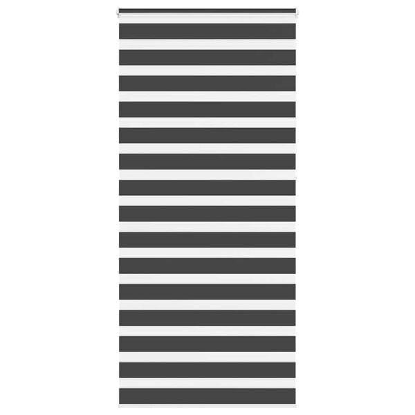 vidaXL Zebra roleta čierna 110x230 cm &scaron;&iacute;rka l&aacute;tky 105,9cm polyester