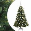 vidaXL Umel&yacute; vianočn&yacute; stromček s vianočn&yacute;mi guľami 120 cm 150 LED