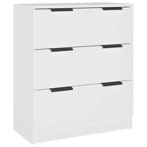 vidaXL Komoda biela 60x30x70 cm spracovan&eacute; drevo