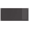 vidaXL Kuchynský backsplash Tmavo šedá 110 x 50 x 0,6 cm tvrdené sklo