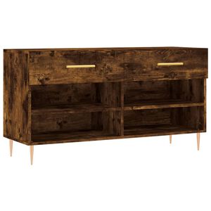 vidaXL Lavička na top&aacute;nky, tmav&yacute; dub 102x35x55 cm, kompozitn&eacute; drevo