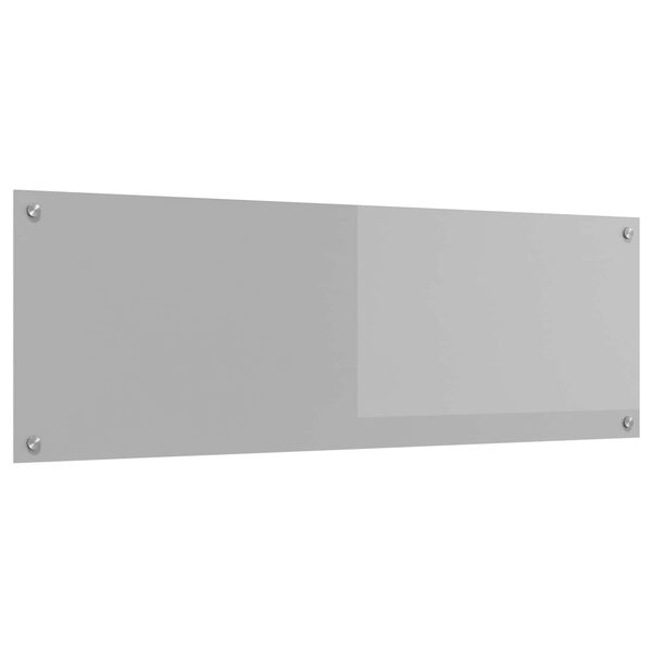 vidaXL Kuchynský backsplash Svetlosivá 120 x 40 x 0,6 cm tvrdené sklo