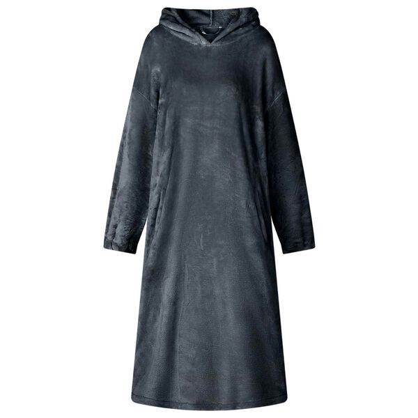 vidaXL Mikina s kapucňou N&aacute;morn&iacute;cka modr&aacute; l Flanel