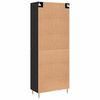 vidaXL Highboard Čierny dub 69,5 x 34 x 180 cm Kompozitn&eacute; drevo
