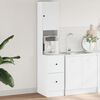 vidaXL Kuchynská skrinka biela 35x50x180 cm kompozitné drevo