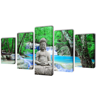 Sada obrazov na stenu, motív Buddha 200 x 100 cm