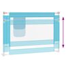 vidaXL Zábrana na detskú posteľ modrá 90x25 cm látka