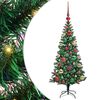 vidaXL Umel&yacute; predsvieten&yacute; vianočn&yacute; stromček Zelen&aacute; 120 cm PVC a kov
