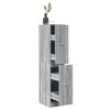 vidaXL Skrinka na lieky siv&yacute; dub sonoma 30x41x144,5 kompozitn&eacute; drevo