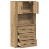 vidaXL Highboard Remeseln&yacute; dub 80 x 33 x 150 cm Kompozitn&eacute; drevo