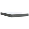 vidaXL Boxspring posteľ s matracom tmavosiv&aacute; 140x200 cm l&aacute;tka