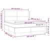 vidaXL Boxspring posteľ s matracom siv&aacute; 160x200 cm umel&aacute; koža
