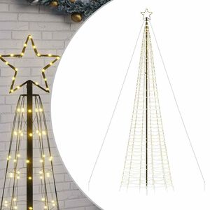 vidaXL LED vianočn&yacute; stromček s hrotmi 1534 LED tepl&aacute; biela 500 cm