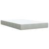 vidaXL Boxspring posteľ s matracom bledosiv&aacute; 120x190 cm zamat