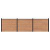 vidaXL Diel plotu 3 ks 526 x 146 cm WPC a hlin&iacute;k Hned&aacute;
