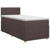 vidaXL Posteľ boxspring s matracom Tmavohned&aacute; 80 x 200 cm L&aacute;tka