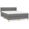 vidaXL Boxspring posteľ s matracom tmavosiv&aacute; 140x200 cm l&aacute;tka