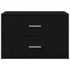vidaXL skriňa s 2 zásuvkami dub čierny 60x31x40 cm kompozitné drevo