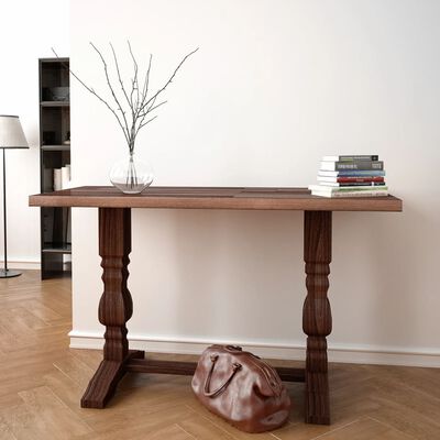 vidaXL Prístavný stolík z akáciového dreva s podstavcom, 100x40x75 cm