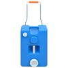vidaXL N&aacute;drž na vodu na kolieskach pre kempovanie modr&aacute; 25 l