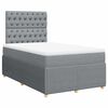 vidaXL Boxspring posteľ s matracom bledosiv&aacute; 120x200 cm l&aacute;tka