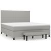 vidaXL Boxspring posteľ s matracom bledosiv&yacute; 160x200 cm l&aacute;tka