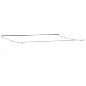 vidaXL Markíza Biela 5 x 3 m Kov