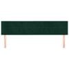 vidaXL Čel&aacute; postel&iacute; tmavozelen&eacute; 180x5x78/88 cm zamatov&eacute;
