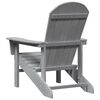 vidaXL Adirondack stolička Svetlosivá 74 x 82 x 92cm HDPE