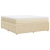 vidaXL Posteľn&yacute; r&aacute;m boxspring s matracom kr&eacute;mov&yacute; 180x200 cm l&aacute;tka