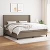 vidaXL Boxspring posteľ s matracom sivohned&yacute; 200x200 cm l&aacute;tka