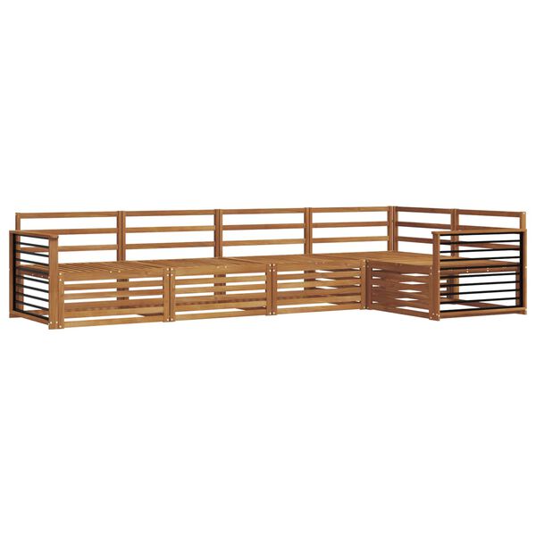 vidaXL Z&aacute;hradn&aacute; s&uacute;prava gaučov 5 pcs Pr&iacute;rodn&aacute; Pevn&eacute; ak&aacute;ciov&eacute; drevo