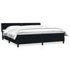 vidaXL Box Spring Posteľ s matracom Čierna 200x210 cm Zamat