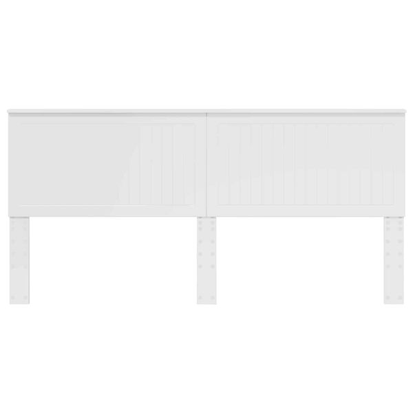 vidaXL Zadn&eacute; čelo s čelnou doskou Leskl&aacute; biela 200 cm Kompozitn&eacute; drevo