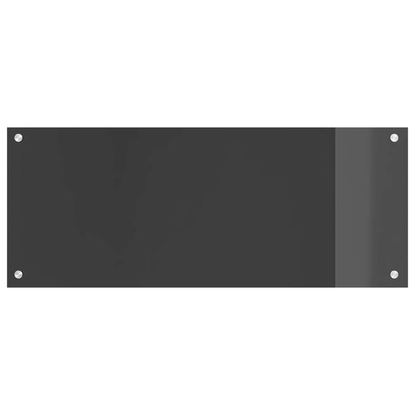 vidaXL Kuchynský backsplash Tmavo šedá 100 x 40 x 0,6 cm tvrdené sklo