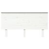 vidaXL Čelo postele biele 154x6x82,5 cm masívna borovica