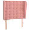 vidaXL Čelo postele so z&aacute;hybmi čierne 93x23x118/128 cm zamat