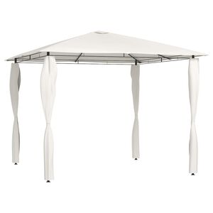 vidaXL Alt&aacute;nok s poťahmi na stĺpiky 3x3x2,6 m, kr&eacute;mov&yacute; 160 g/m&sup2;