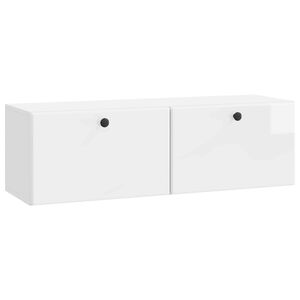 vidaXL N&aacute;stenn&aacute; TV skrinka Biela s vysok&yacute;m leskom 98 x 31 x 30 cm