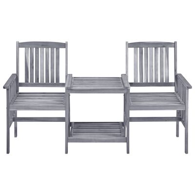 vidaXL Záhradné stoličky s čajovým stolíkom 159x61x92cm akáciový masív