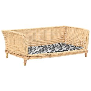 vidaXL Ko&scaron;&iacute;k pre psa s vank&uacute;&scaron;om 90x54x35 cm pr&iacute;rodn&aacute; vŕba