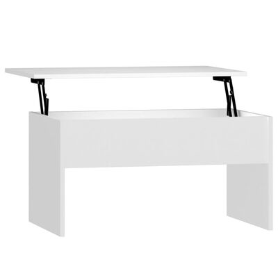 vidaXL Konferenčný stolík biely 80x50,5x41,5 cm spracované drevo