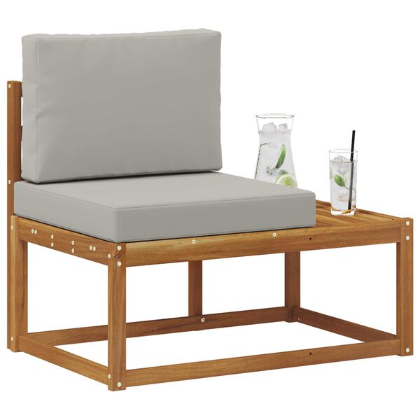 vidaXL Vonkaj&scaron;ia koncov&aacute; pohovka s vank&uacute;&scaron;om Pr&iacute;rodn&aacute; 91 x 63 x 73 cm